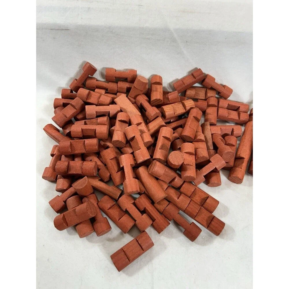 Lincoln Logs 100 Piece Lot Wood Building Blocks Green Roof Cabin General Store